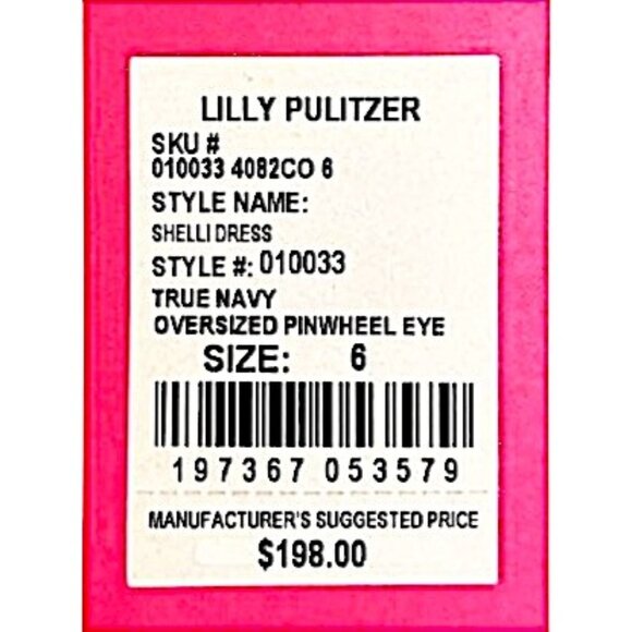 Lilly Pulitzer Shelli Eyelet Mini Dress in True Navy NWT - Size 6 - Picture 8 of 9